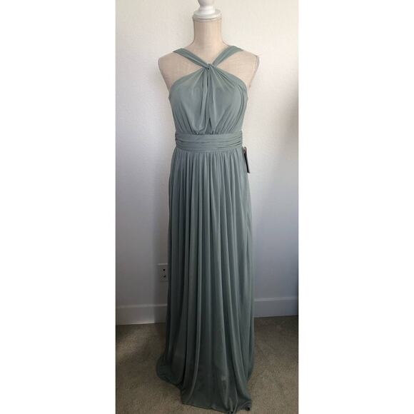 Birdy Grey Kiko Mesh Sage Green Gown - M - Picture 2 of 7